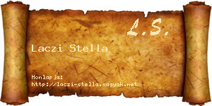 Laczi Stella névjegykártya